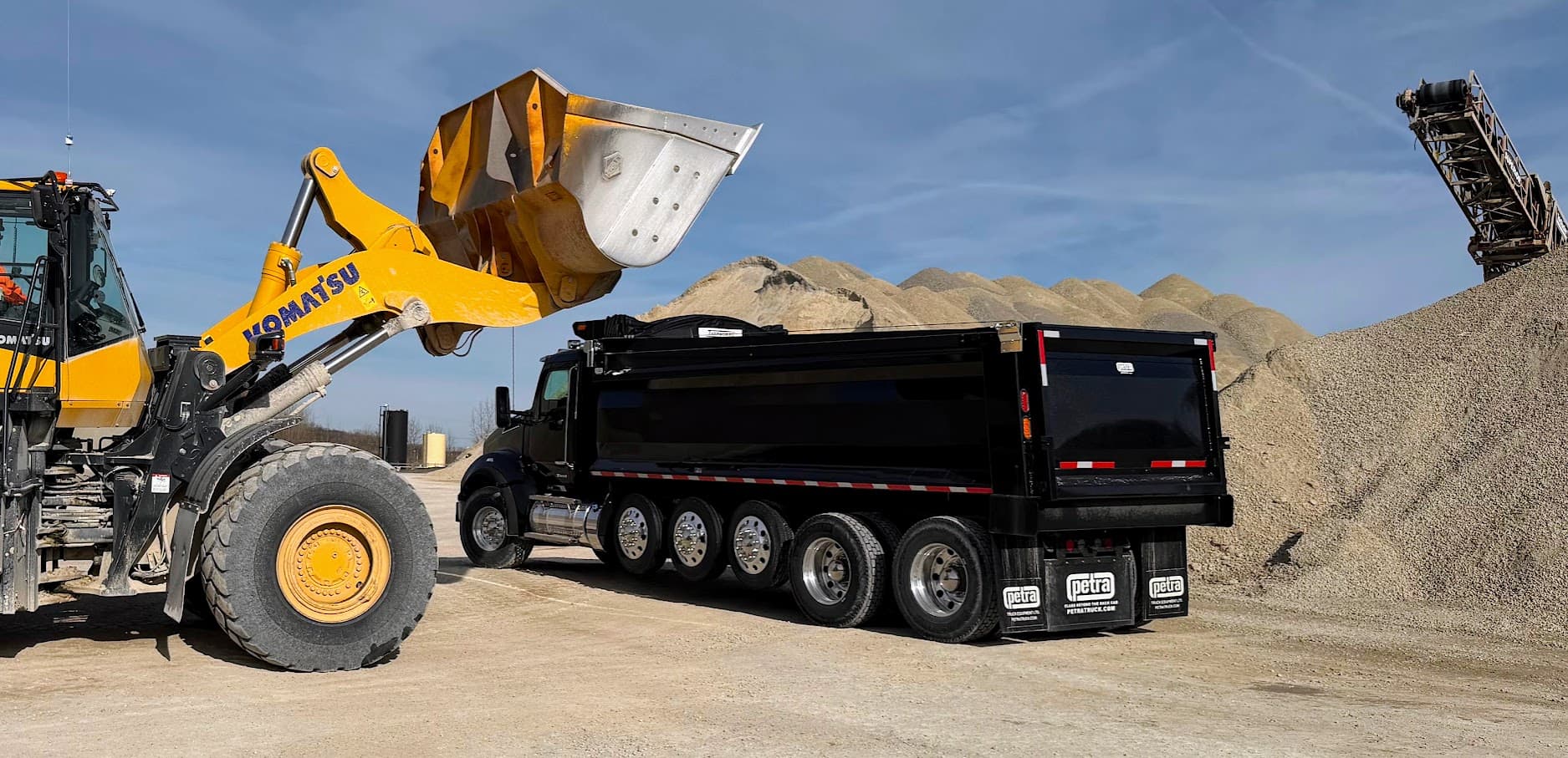 ROX4D dump body on truck